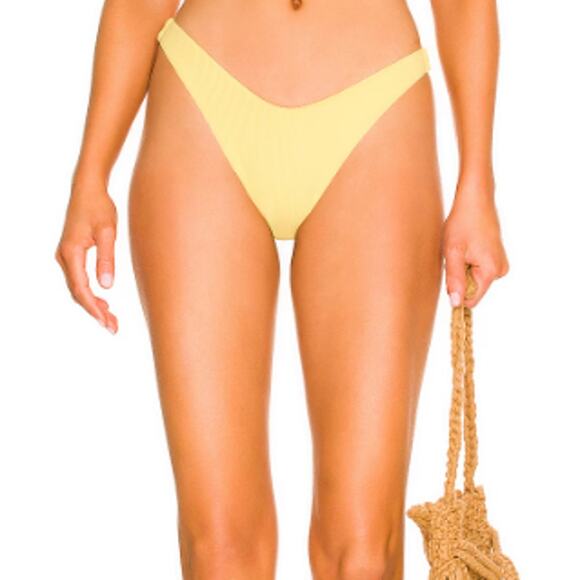 L*Space Ribbed Cabana Bikini Bottom S - Picture 1 of 11